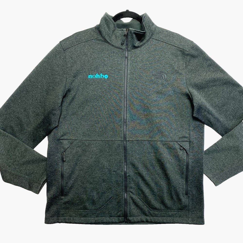 The North Face Jacket Mens Large Gray Fleece Full Zip